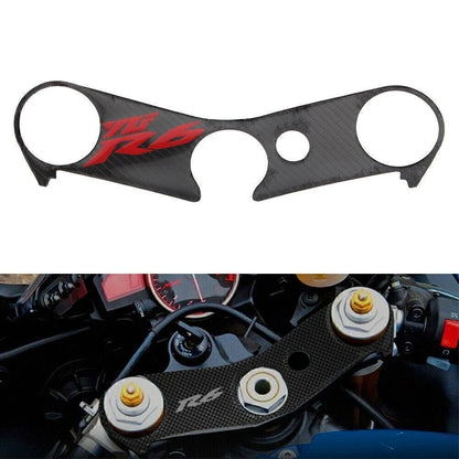 Carbon Look Top Yoke Fork Protector Sticker Cover for Yamaha YZF R6 (2006–2017)