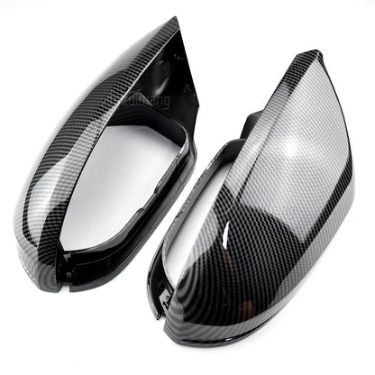 Carbon Fiber Style Side Wing Mirror Caps Covers for Audi A6/S6 C7 (2012–2018)