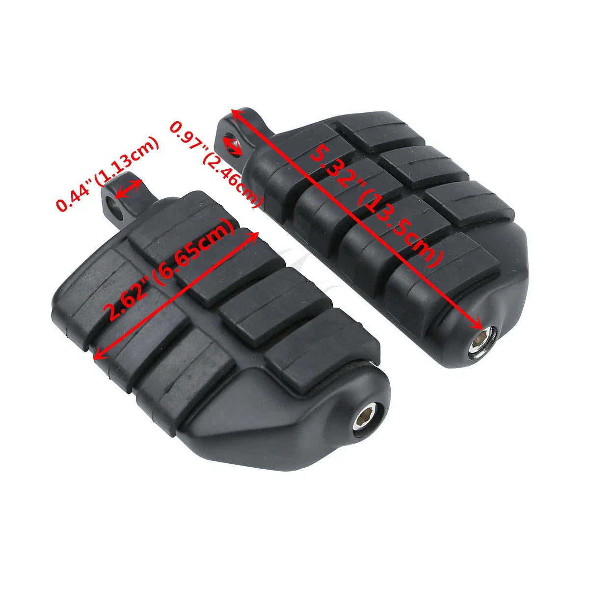 Matte Black Male Mount Footrests Pegs for Harley Sportster XL 1200 883 (2004-2023)
