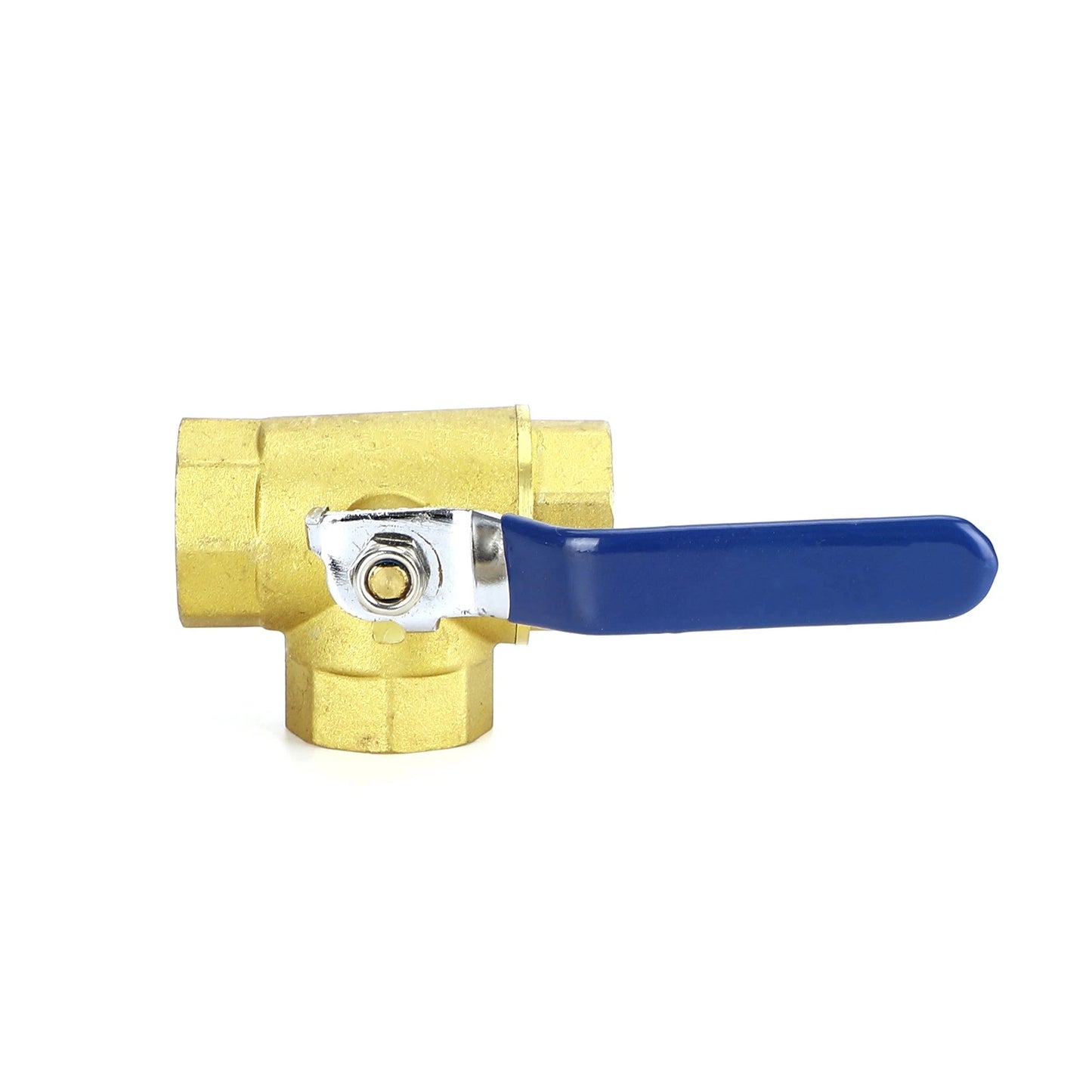 1" Female WOG 600 3-Way Brass Ball Valve for DN25 (No Year Specified)