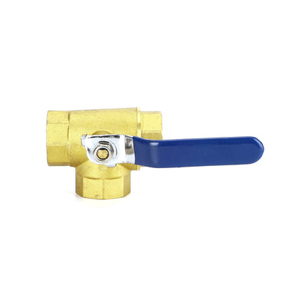 1" Female WOG 600 3-Way Brass Ball Valve for DN25 (No Year Specified)