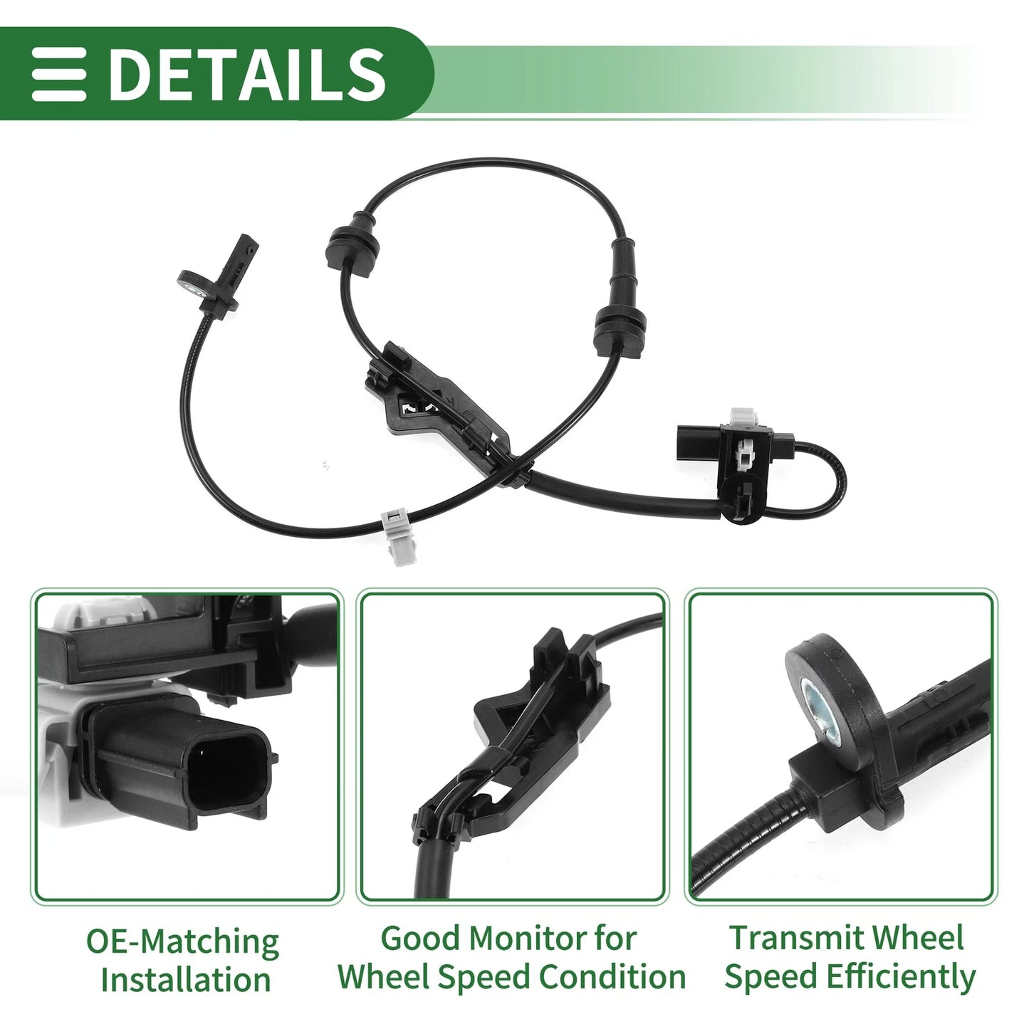 ABS Wheel Speed Sensor No. 57450TVAA03 for Honda Accord (2018–2023)