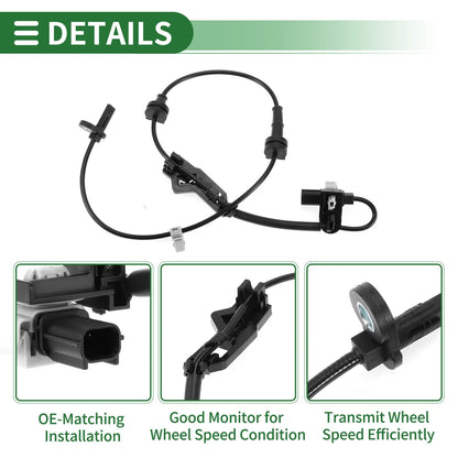 ABS Wheel Speed Sensor No. 57450TVAA03 for Honda Accord (2018–2023)