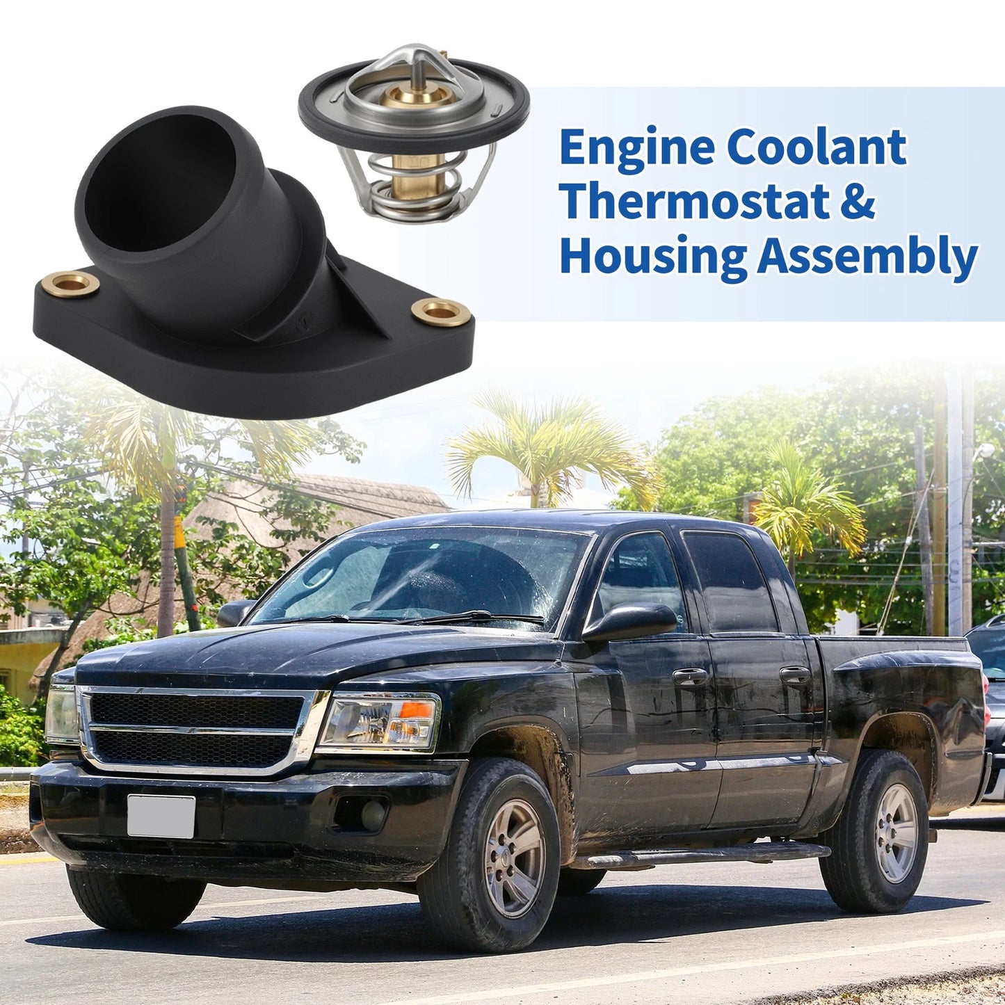 Thermostat Housing Assembly for Dodge Dakota Durango Nitro (2001–2011) 902312