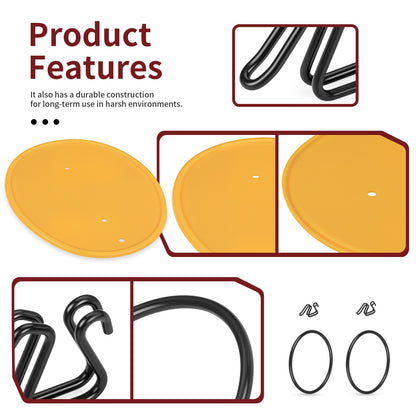 Yellow Front Number Plate with Clips for Honda Z50R (1979–1987)