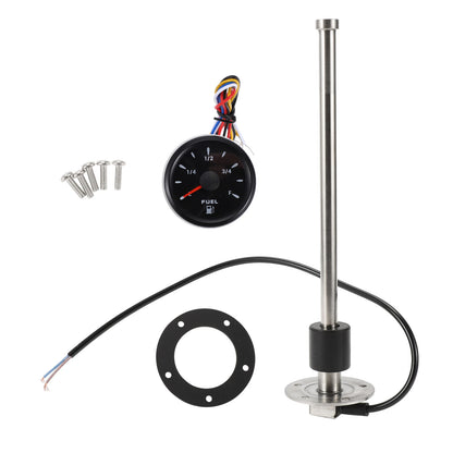 Fuel Sending Unit and Gauge Kit 240-33 Ohm for Boat Truck Vehicle