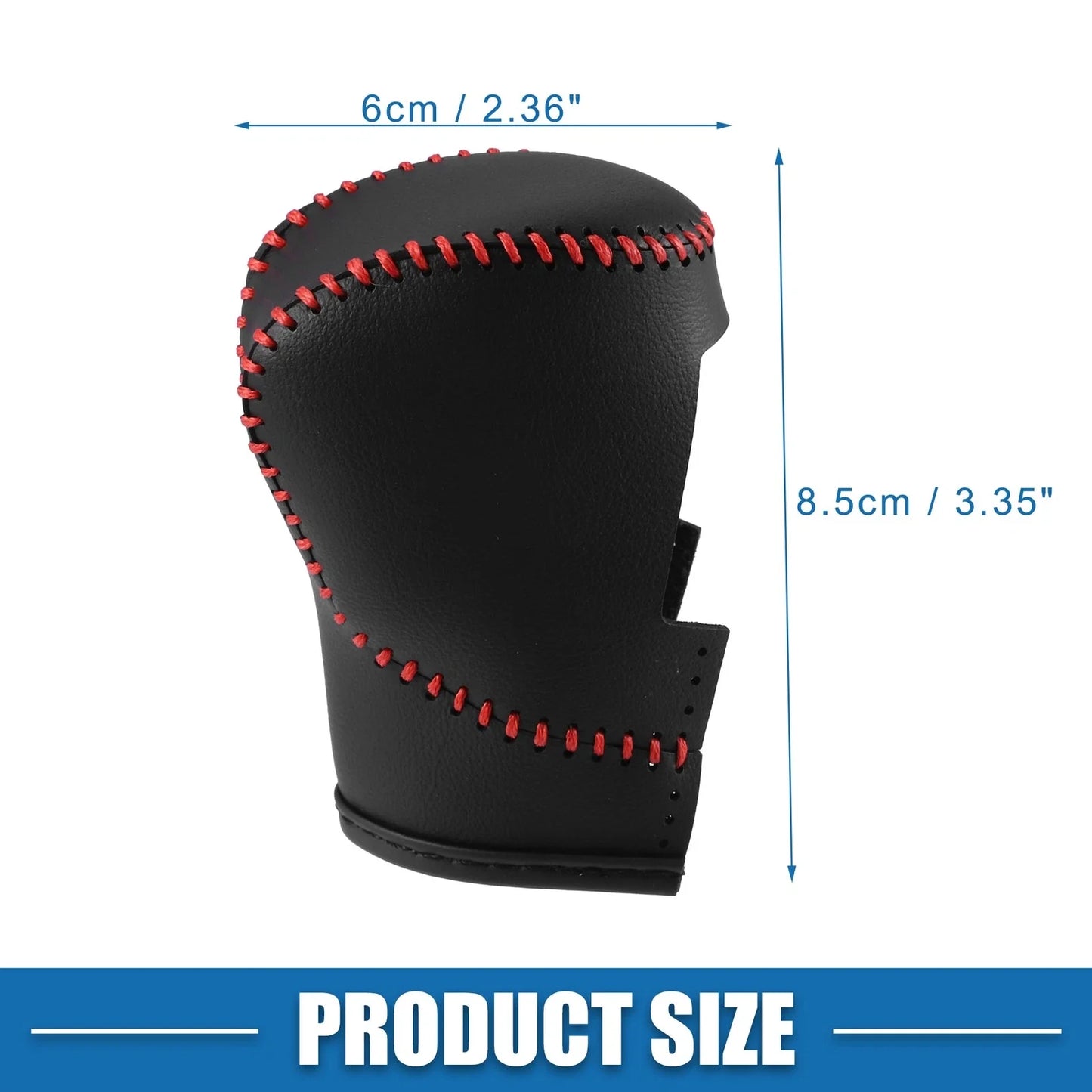 Gear Shift Lever Cover for Honda Civic 11th Gen 2022-2023 Black Faux Leather