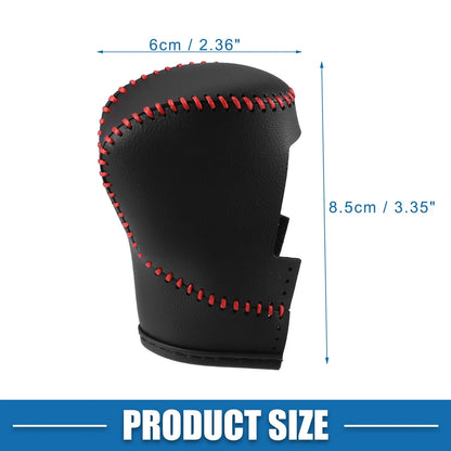 Gear Shift Lever Cover for Honda Civic 11th Gen 2022-2023 Black Faux Leather