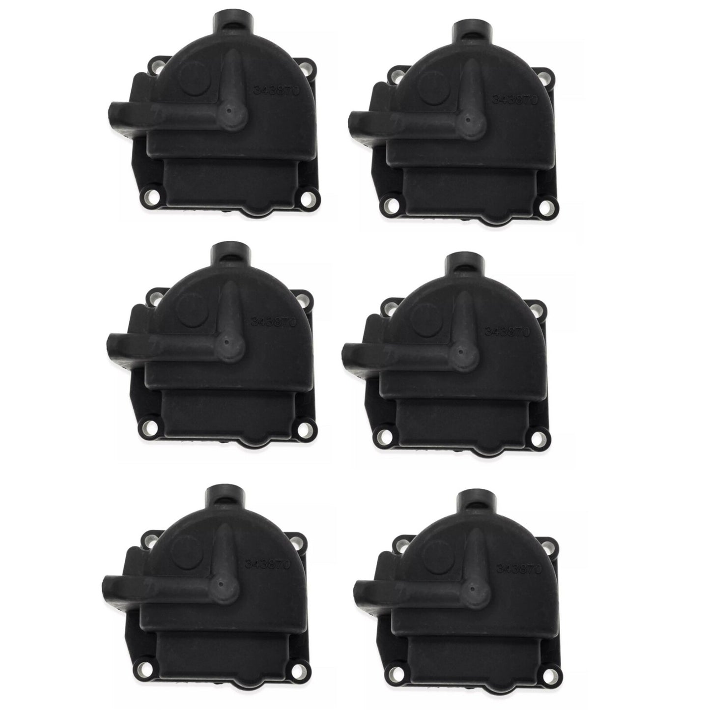 6X Carburetor Bowl for Johnson Evinrude 80 90 115 150 HP (1995–2006)