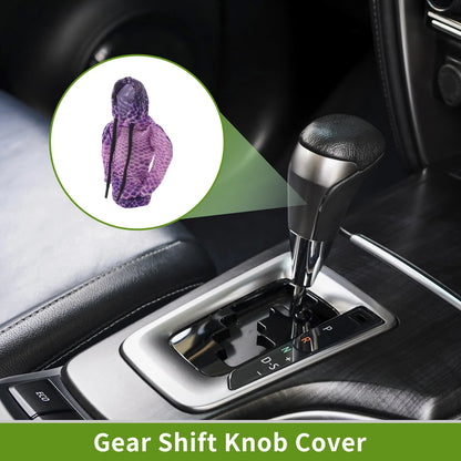Gear Shift Knob Cover for Car (Light Purple, 6.3"x5.12")