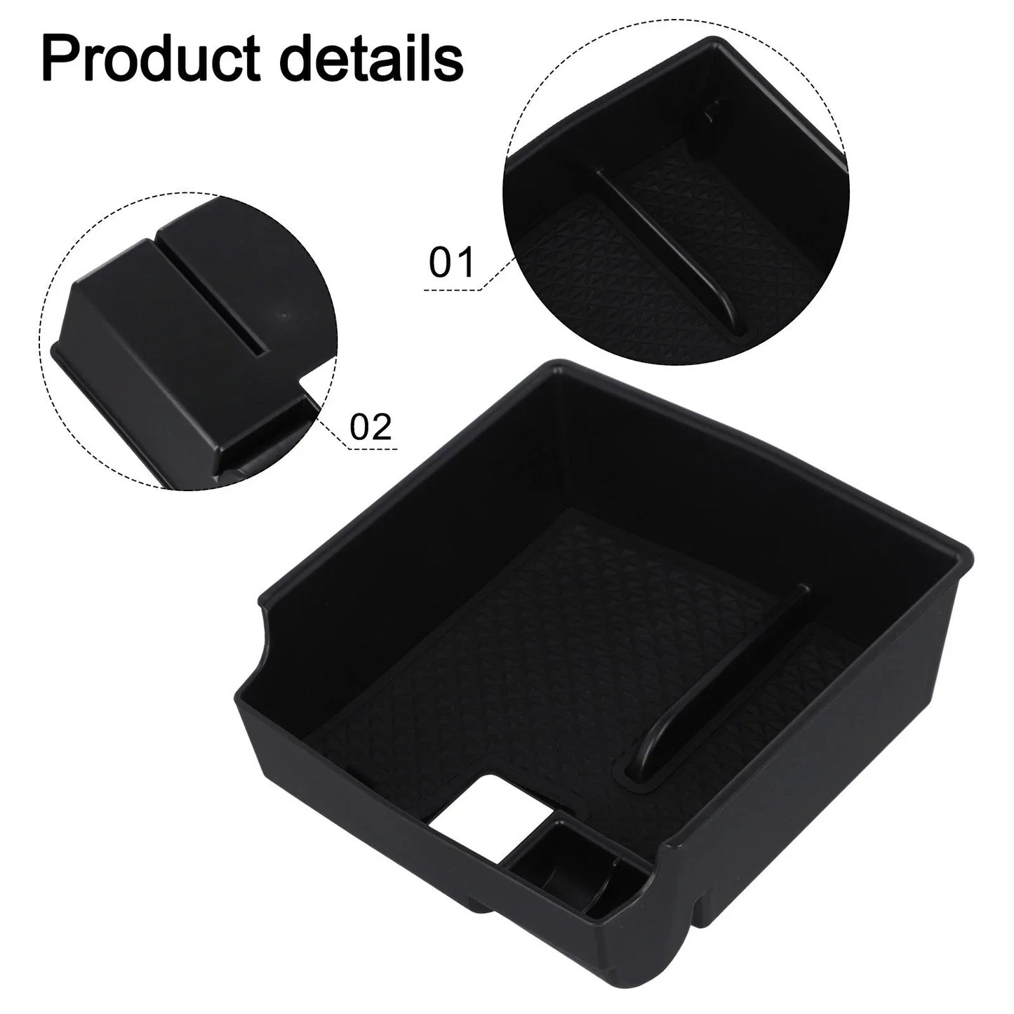 Sturdy ABS Car Storage Tray for Toyota Corolla (2019–2024)