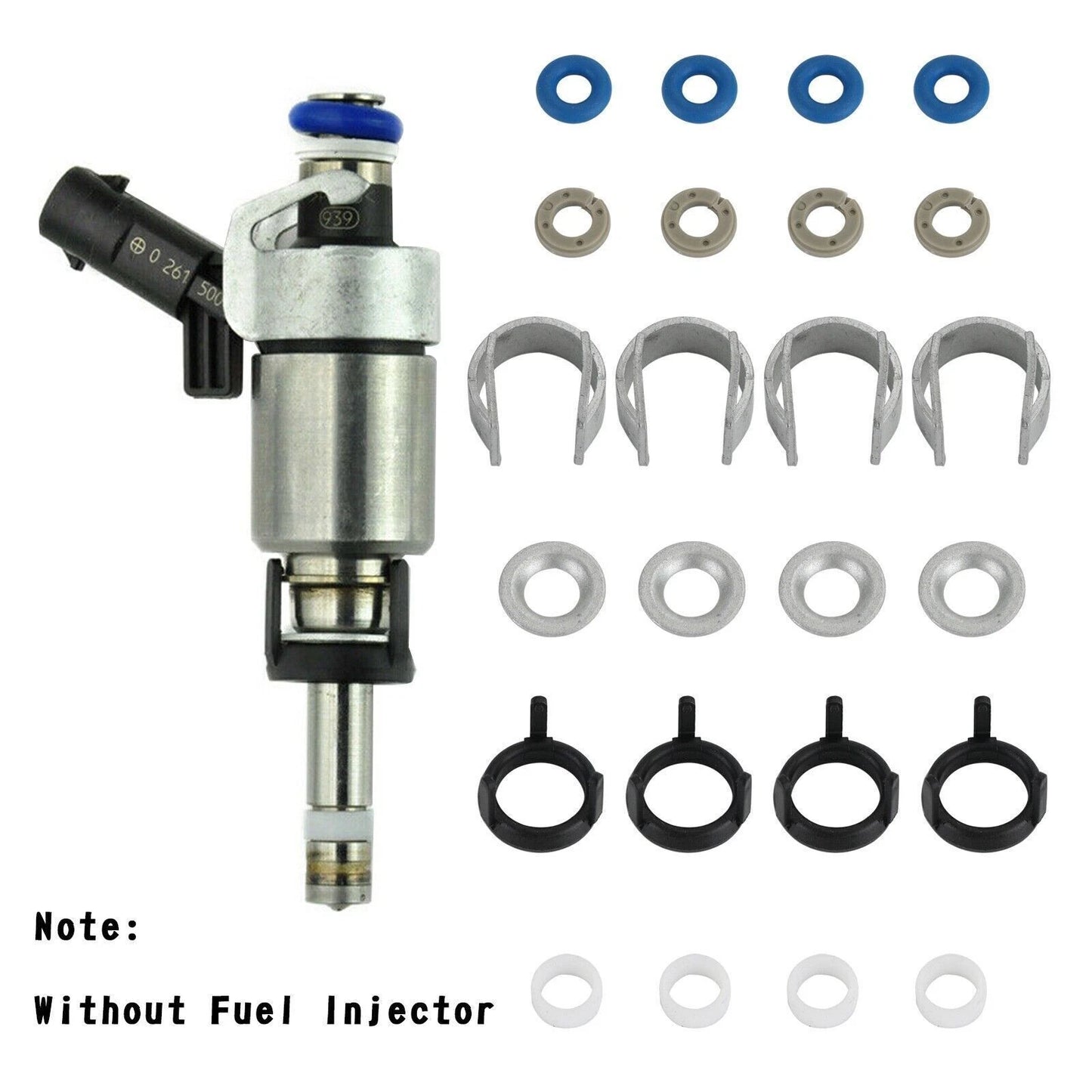 Set of 4 Fuel Injector O-ring Seals for Audi A3 A4 A5 A7 Jetta GTI