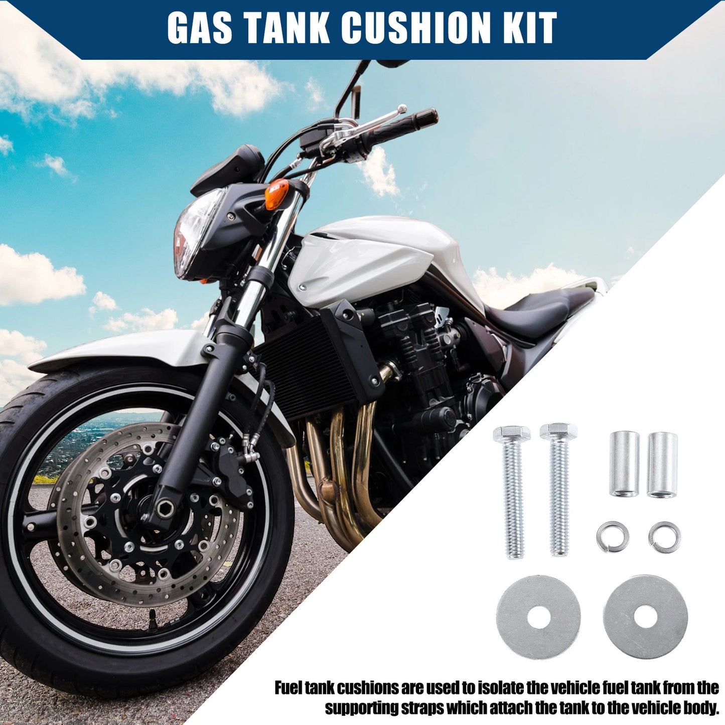 Set of 1 Gas Fuel Tank Mounting Rubber Cushion for Suzuki GS1150 (1981–2009)