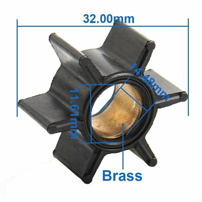Outboard Water Pump Impeller & Key for Mercury Mariner 4.5-9.8hp
