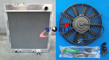 3 Row Aluminum Radiator for Ford Mustang V8 289 302 (1964–1966) + 16" Fan