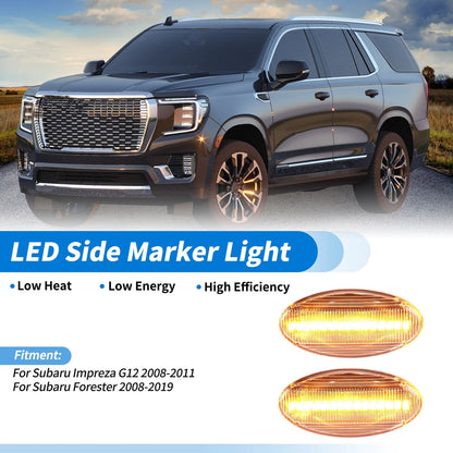 2X LED Side Fender Marker Light for Subaru Impreza G12 (2008–2011)