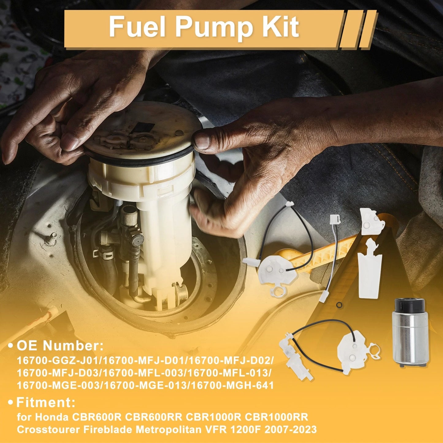 Fuel Pump for Honda CBR600R Crosstourer Fireblade (16700-GGZ-J01)