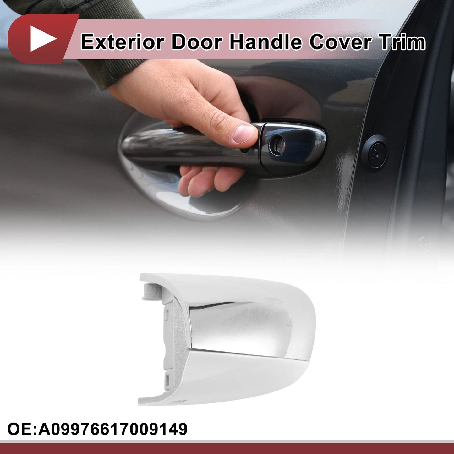 Exterior Door Handle Cover Trim No.A09976617009149 for Mercedes-Benz C