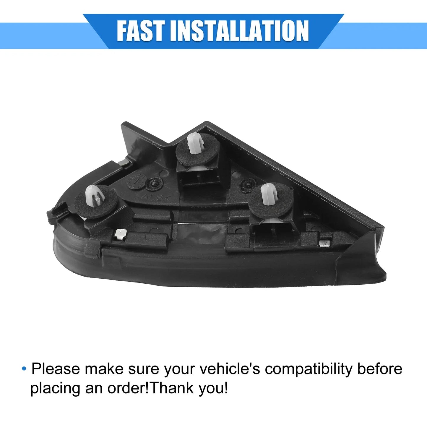 2 x Left Right Mirror Corner Triangle Fender Covers for Honda CR-V (2007-2011)