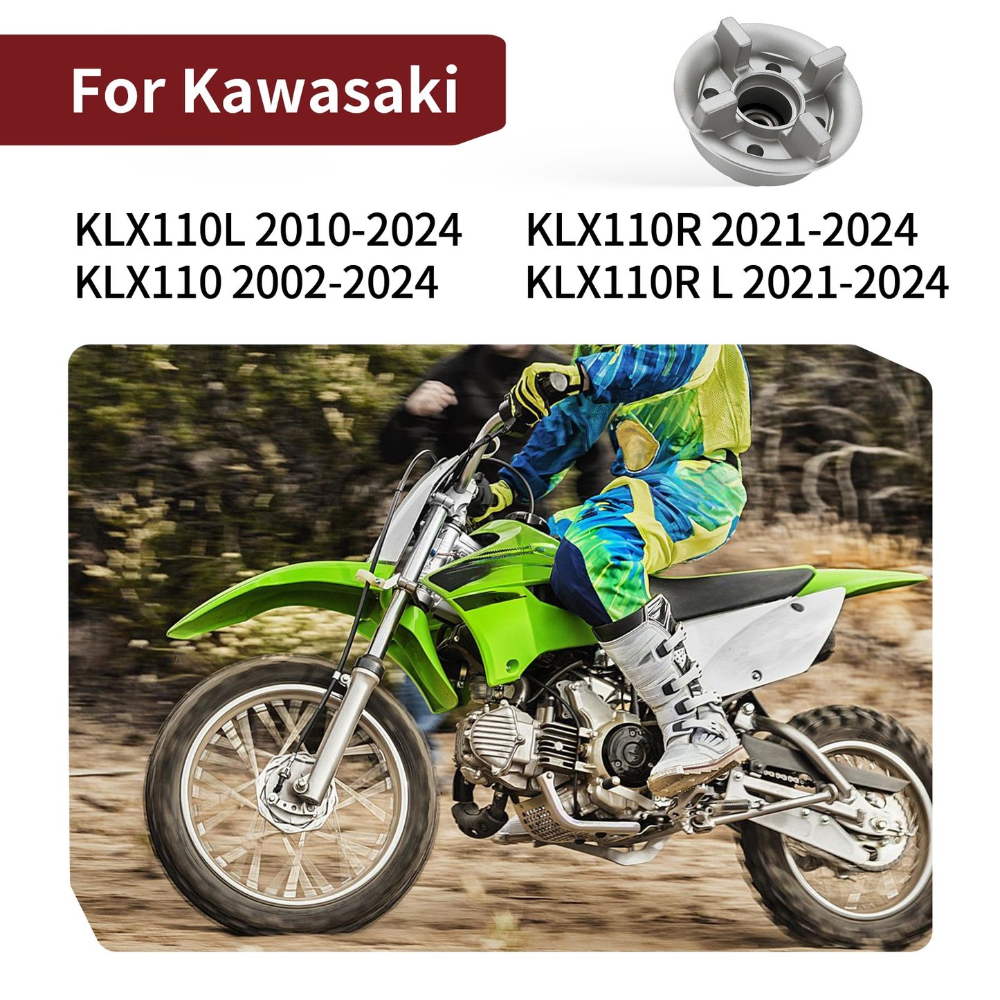 Rear Hub Coupling Assembly for Kawasaki KLX110 (2002–2023)