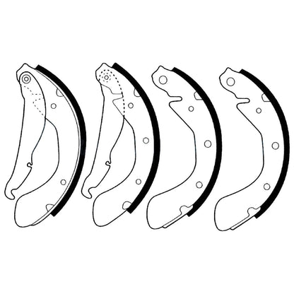 Rear Brake Shoes Set for Holden Barina (1994–2005)