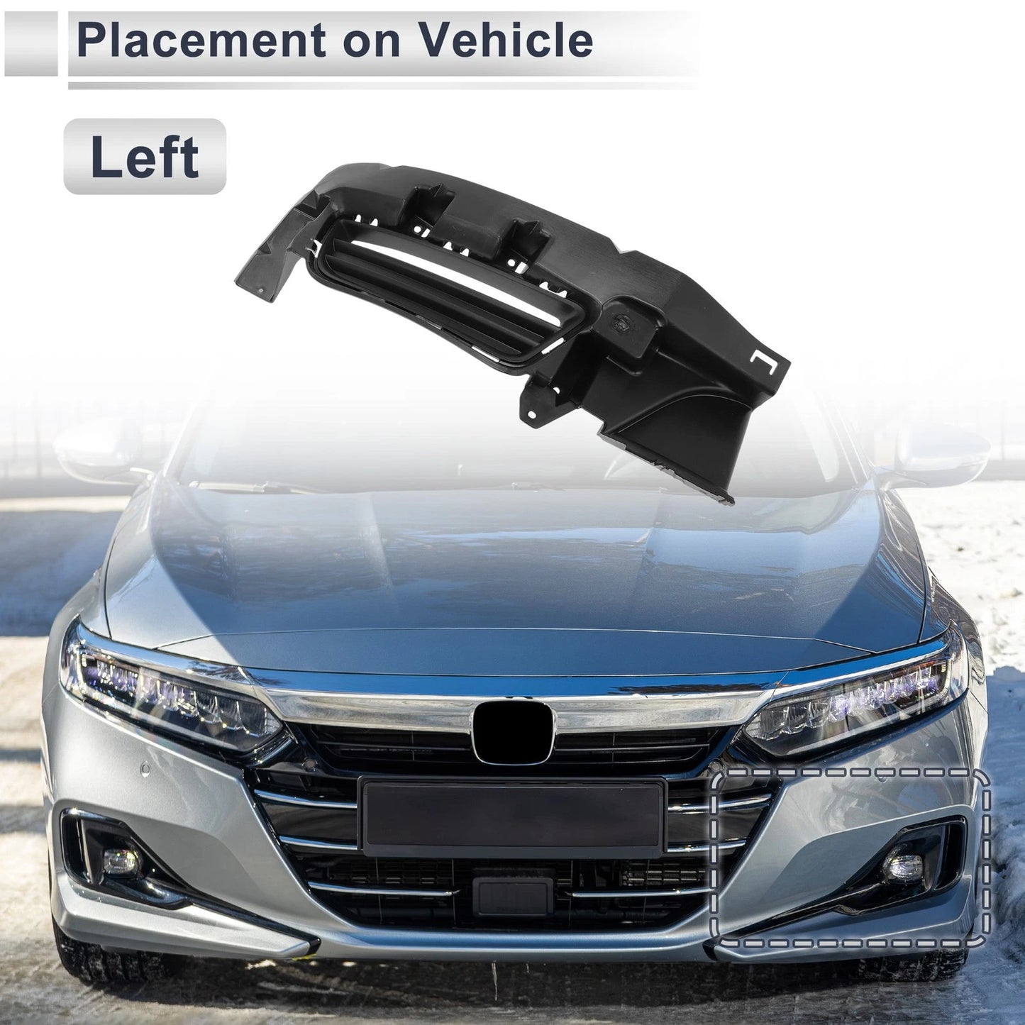 1 Pc Fog Light Grill for Dodge Charger (2015–2021) No. 68226549AA
