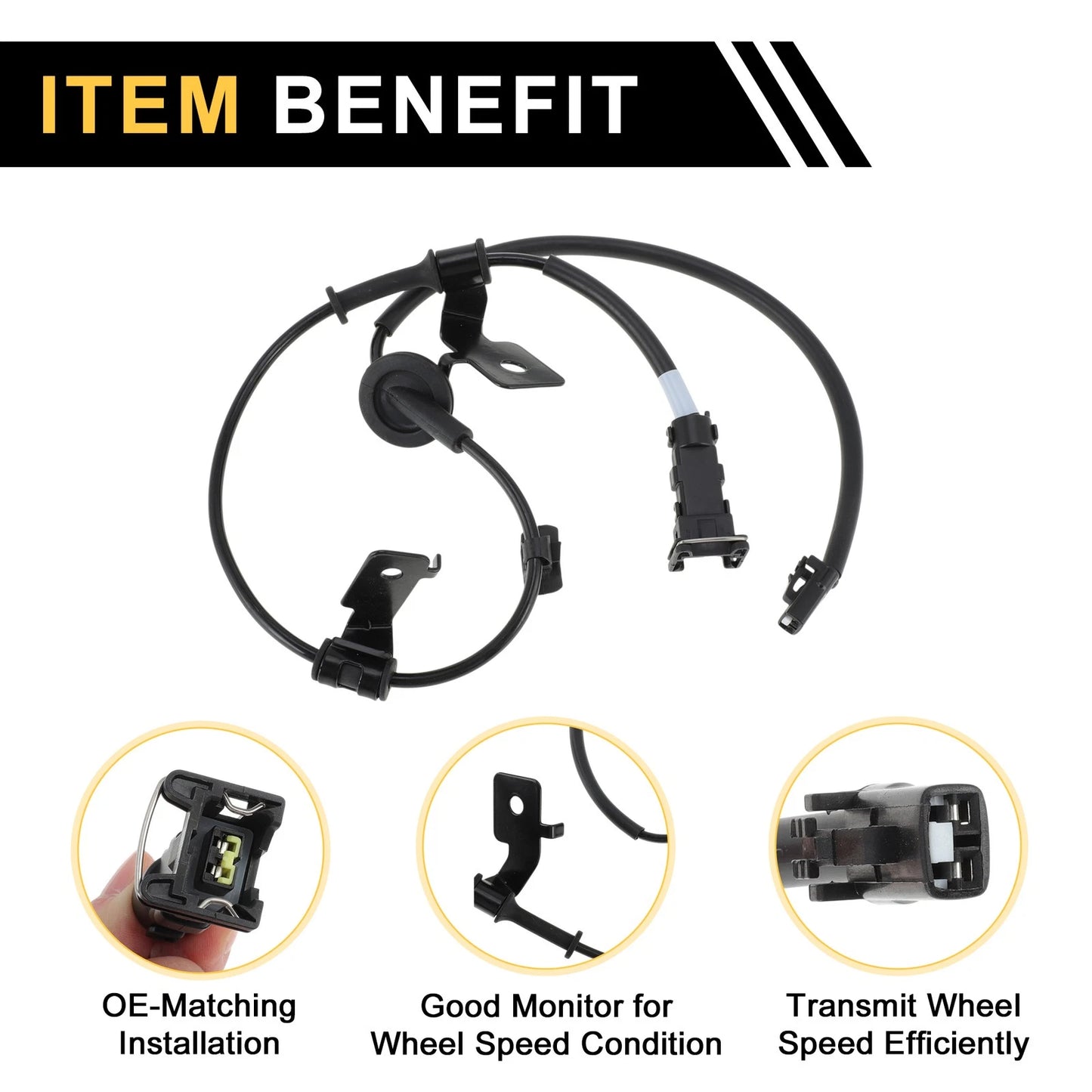 ABS Wheel Speed Sensor No. 919204V300 for Kia K3 (2013–2018) Rear Left