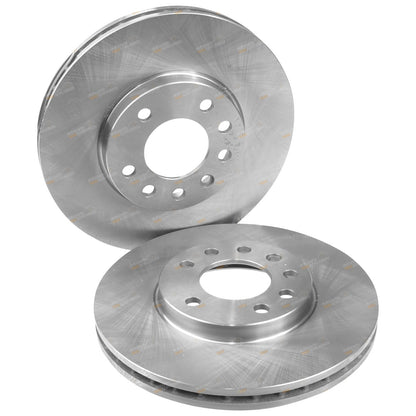 2 Front Disc Brake Rotors for Holden Astra TS (1998–2001) w/ ABS