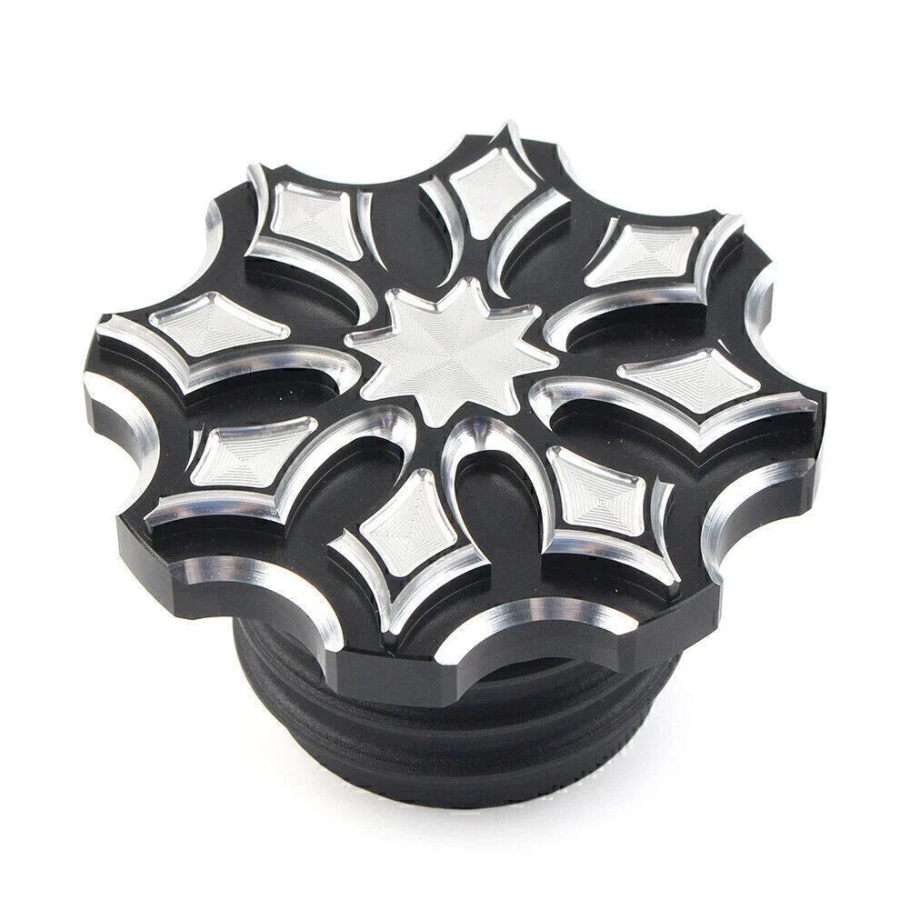 Fuel Gas Tank Cap Cover for Harley Sportster Touring Softail Dyna (92-17)