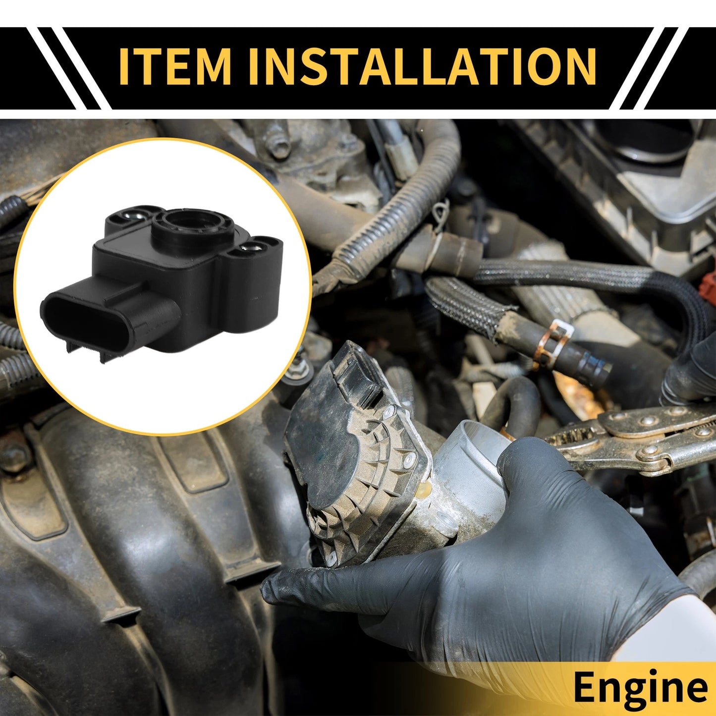 Throttle Position Sensor TPS for Ford F-150 (1997–2008) No.F4SF9B989AA