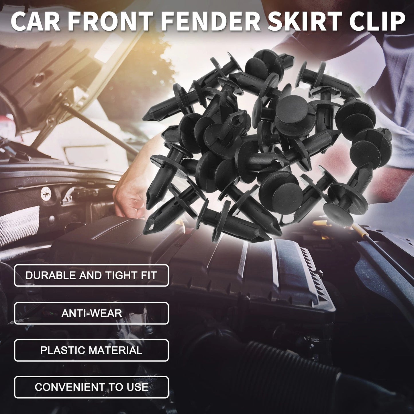 25 Pcs Front Fender Skirt Clip for Ford Escape (2008–2012) & Explorer (2002–2010)