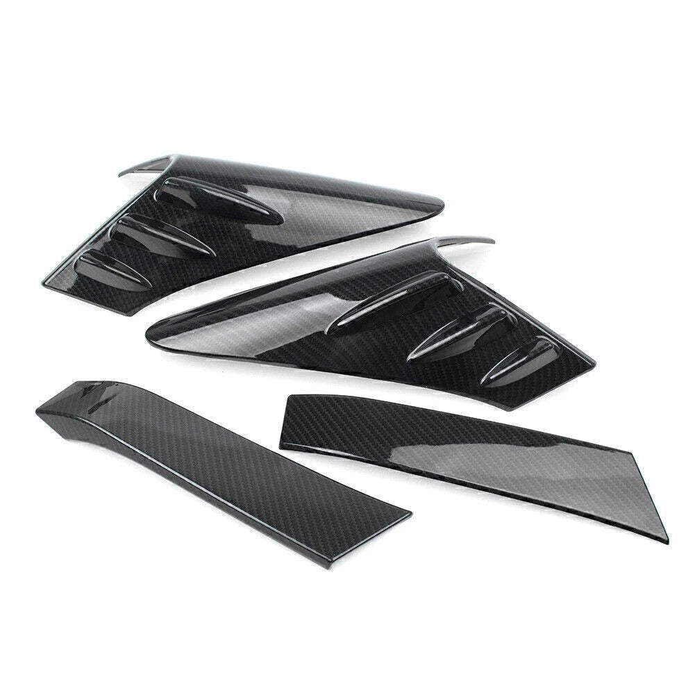 Set of 4 Carbon Fiber Rear Tail Light Cover Trim for Toyota C-HR (2016–2018)