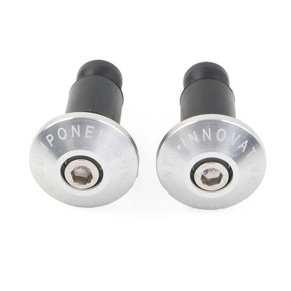 7/8" Handlebar End Weights Grips Cap Plugs for Dirt Bike Motor Silver