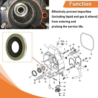 2X Gimbal Bearing Seal for Mercruiser Alpha One (1968–1990)