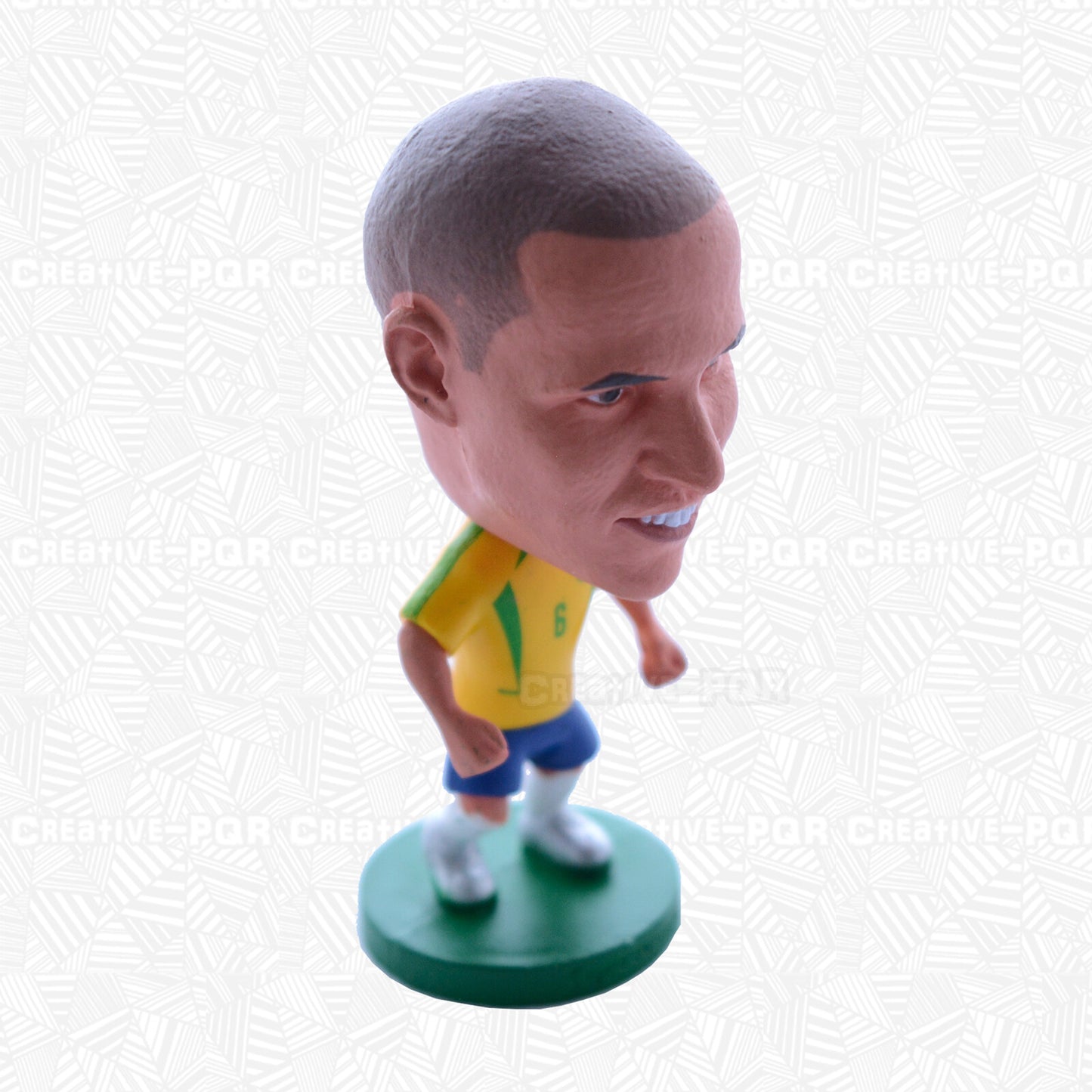 Set of 4 Roberto Carlos Soccer Player Figurines - Brazil National Team
