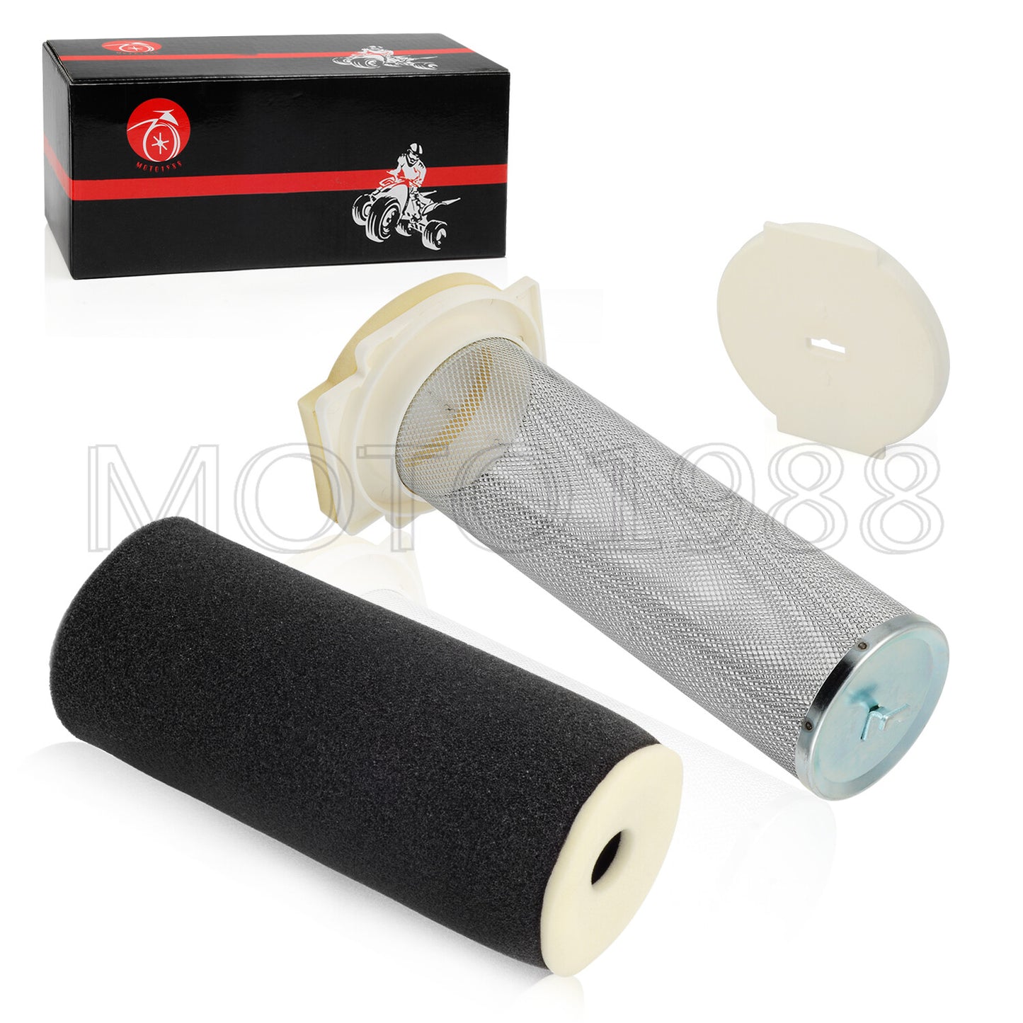 Air Filter Cage Guide End Cap Kit for Yamaha Warrior 350 (1987–2004)