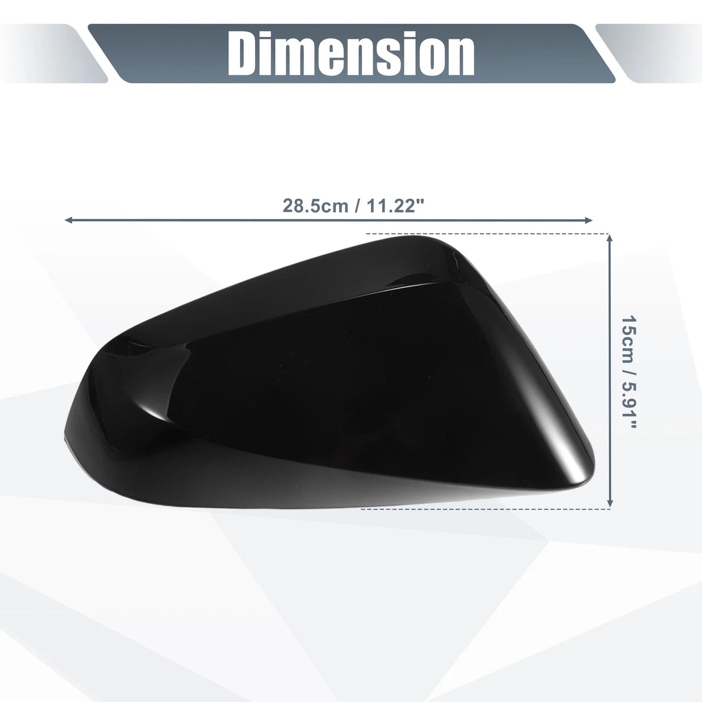 Gloss Black Rearview Mirror Cover Caps for Lexus RX (2023)
