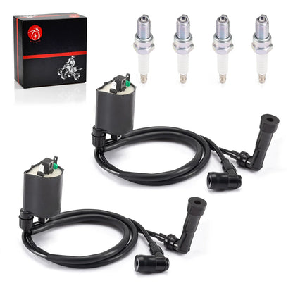 Ignition Coil & Spark plug for Kawasaki VN1500 Vulcan 1500 (1996–2008)