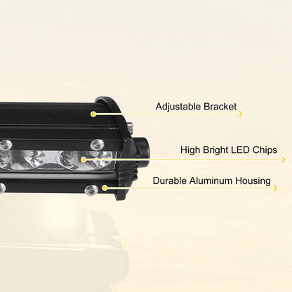 Set of 2 80W 12 Inch LED Fog Lights for Truck (Spot Flood Combo)