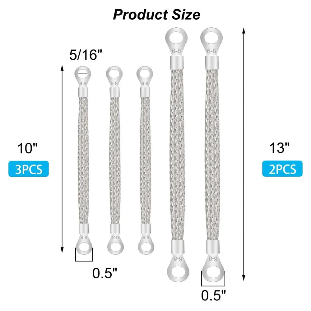 Tinned Copper Ground Strap Cable for Universal Automotive Engine