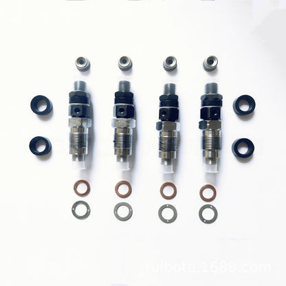 Set of 4 Fuel Injectors for Isuzu Engine (3LA1, 3LB1, 4LB1, 4LC1, 4LE1, 4LE2)