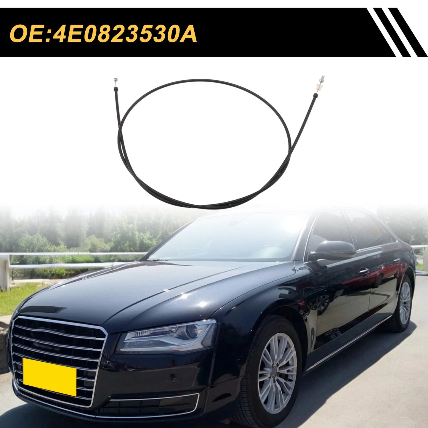 Hood Release Cable No. 4E0823530A for Audi A8 (2004–2010)