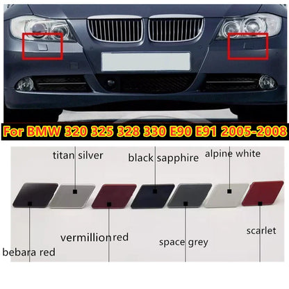 Bumper Headlight Washer Nozzle Cover for BMW 320-330 E90/E91 (2005-2008)
