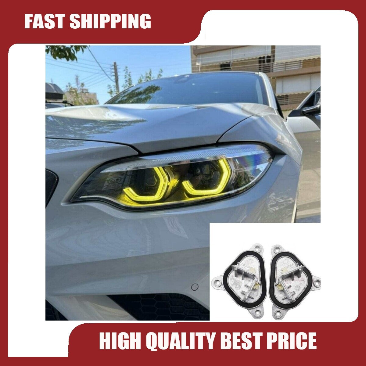 Yellow Angel Eyes DRL for BMW F22 F23 F87 M2 230i 240i (2018) LED Headlight
