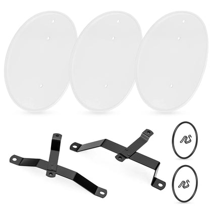 White Number Plate Kit for Honda Z50 Z50R (1979–1987)