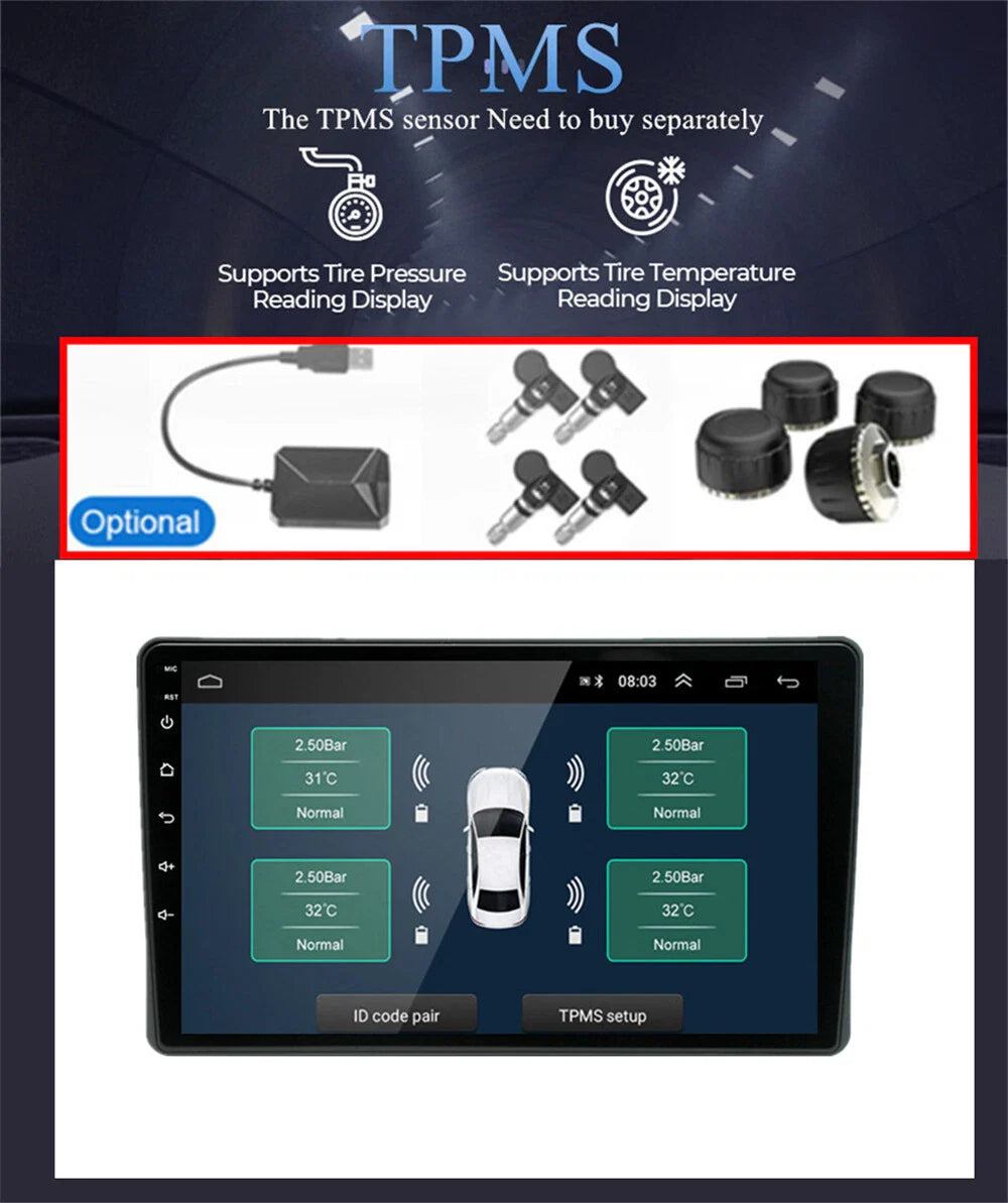 9" Android Stereo Radio GPS for Fiat Panda (2003-2012) 4+32G WiFi RDS FM