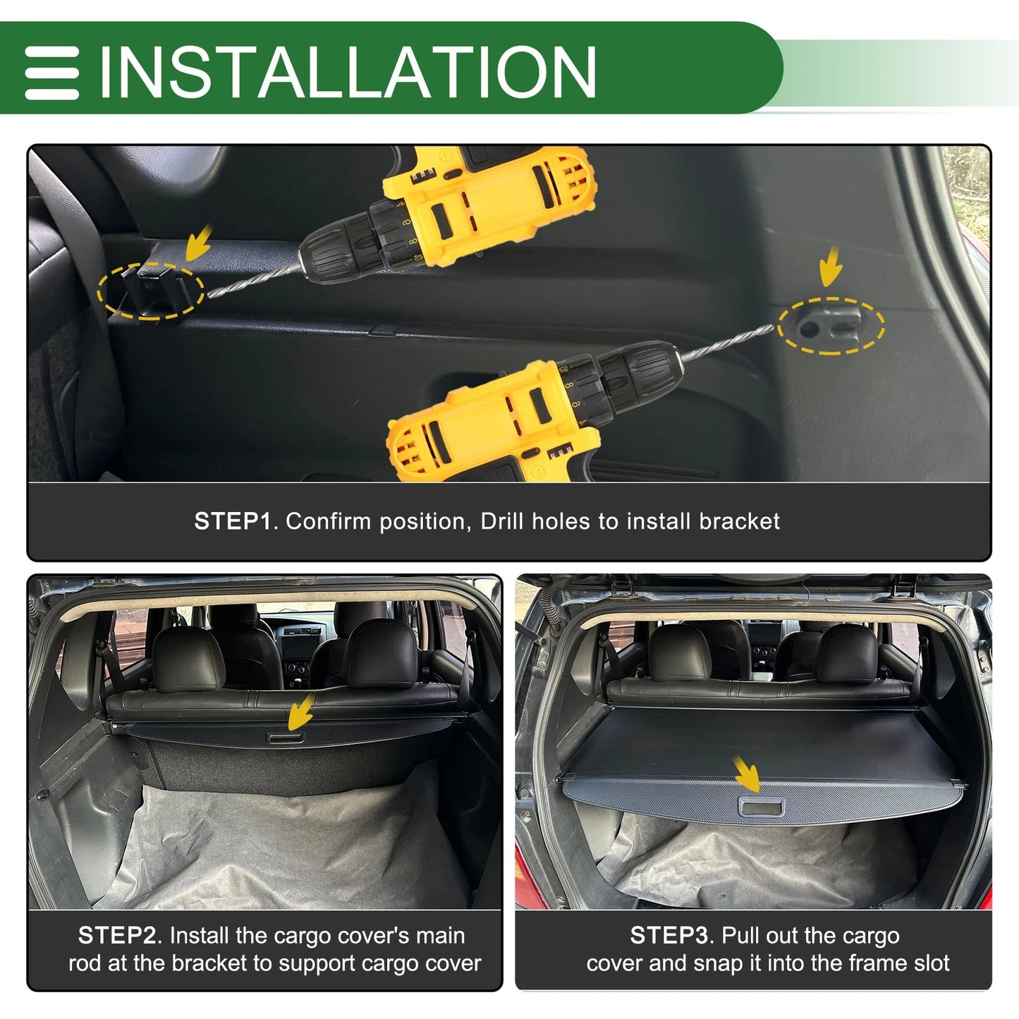 Retractable Cargo Cover for Ford Edge (2010–2014)