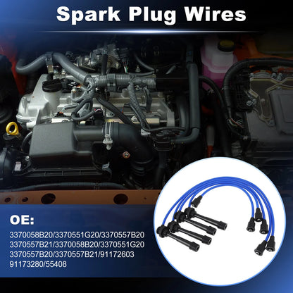 5 pcs Spark Plug Wires for Chevrolet Metro Tracker L4 1.3L (1998–1998) 3370058B20