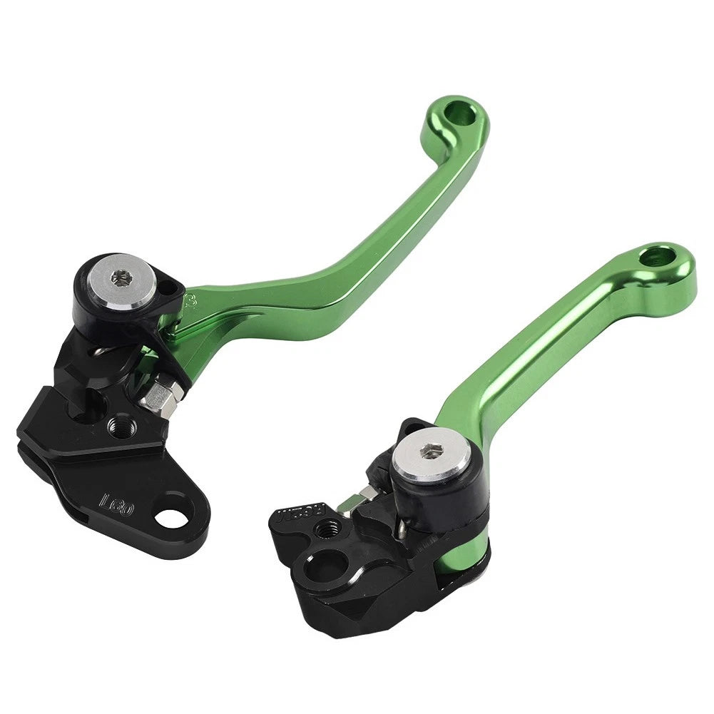 Pivot Brake Clutch Levers for Kawasaki KX65 KX85 KX100 KX125 KX250 (2001–2021)