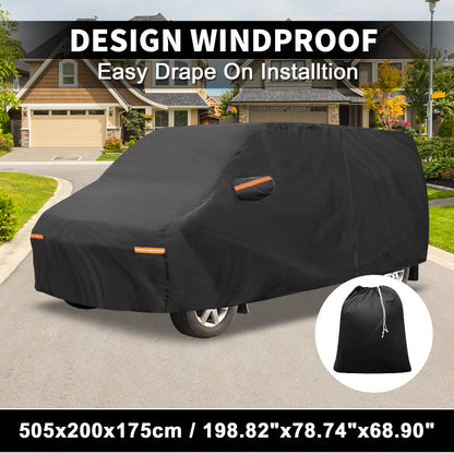 Waterproof Car Cover for Ford Transit (2014–2023) with Driver Door Zipper